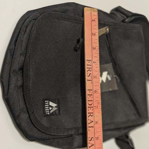Vintage Nylon Crossbody 80s Bag Unisex Zip Pockets - Picture 13 of 15